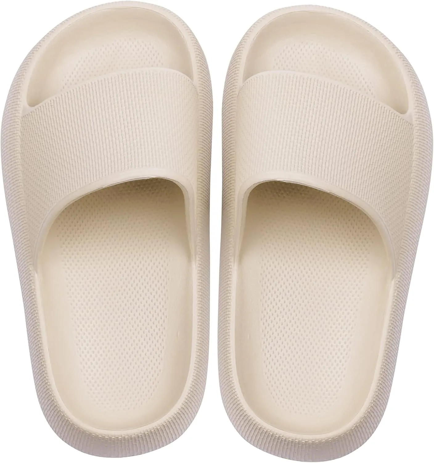 FJWYSANGU Kids Cloud Slides丨Boys Girls Bathroom Shower Sandals丨Open Toe Thick Sole Slip on Slippers丨Summer Non-slip Beach Pool Shoes