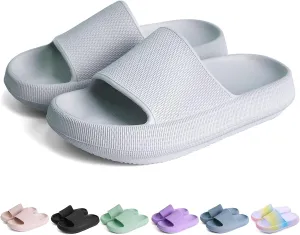 FJWYSANGU Kids Cloud Slides丨Boys Girls Bathroom Shower Sandals丨Open Toe Thick Sole Slip on Slippers丨Summer Non-slip Beach Pool Shoes