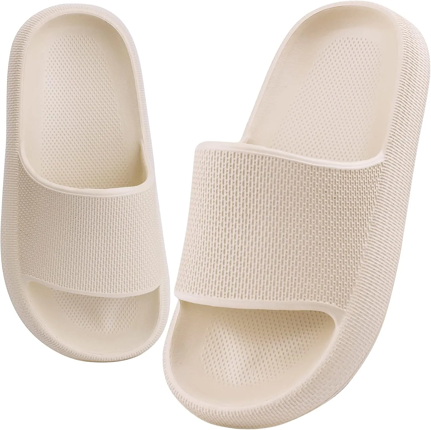 FJWYSANGU Kids Cloud Slides丨Boys Girls Bathroom Shower Sandals丨Open Toe Thick Sole Slip on Slippers丨Summer Non-slip Beach Pool Shoes