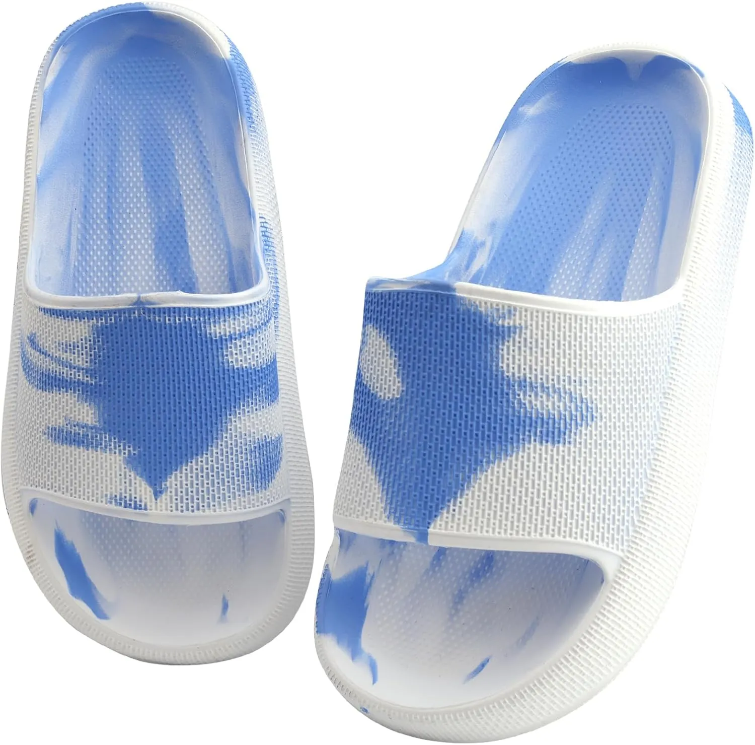 FJWYSANGU Kids Cloud Slides丨Boys Girls Bathroom Shower Sandals丨Open Toe Thick Sole Slip on Slippers丨Summer Non-slip Beach Pool Shoes