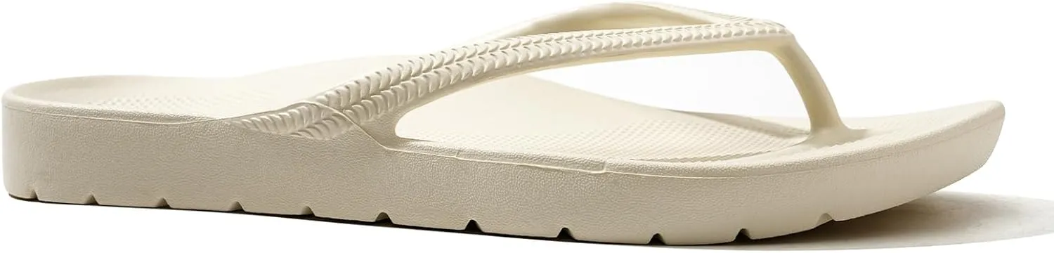 Flip Flops for Women with Arch Support Comfortable Recovery Slide Sandals Slip Resistant Shower Shoes Walking Thong Sandals Lightweight and Soft Footbed Slides Flip Flops