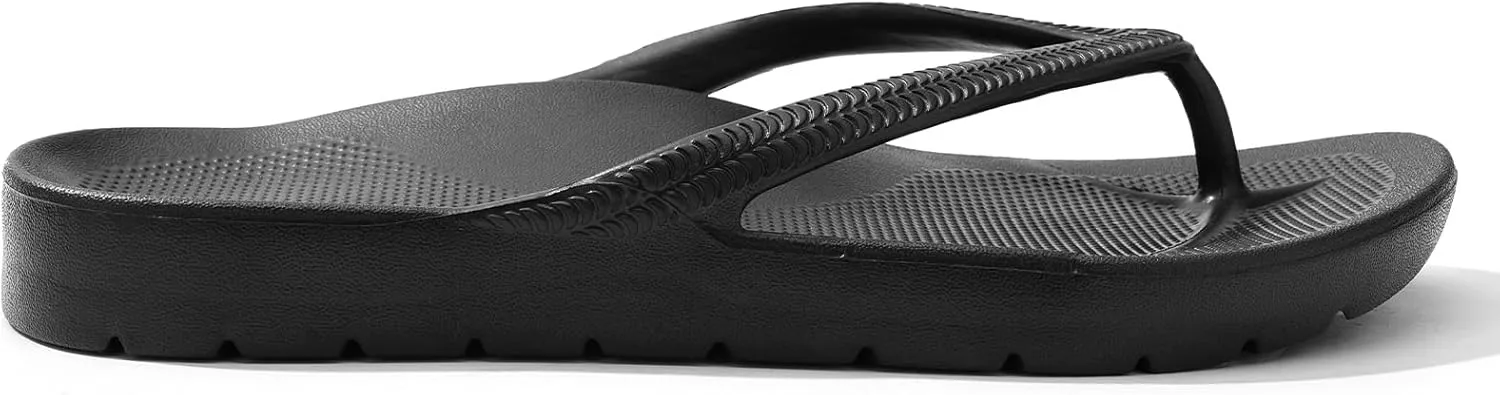 Flip Flops for Women with Arch Support Comfortable Recovery Slide Sandals Slip Resistant Shower Shoes Walking Thong Sandals Lightweight and Soft Footbed Slides Flip Flops