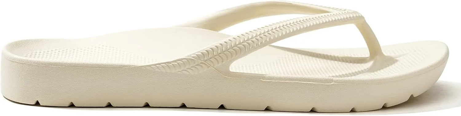 Flip Flops for Women with Arch Support Comfortable Recovery Slide Sandals Slip Resistant Shower Shoes Walking Thong Sandals Lightweight and Soft Footbed Slides Flip Flops