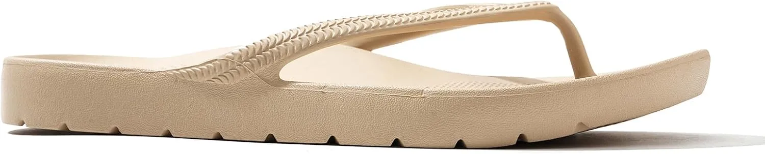 Flip Flops for Women with Arch Support Comfortable Recovery Slide Sandals Slip Resistant Shower Shoes Walking Thong Sandals Lightweight and Soft Footbed Slides Flip Flops