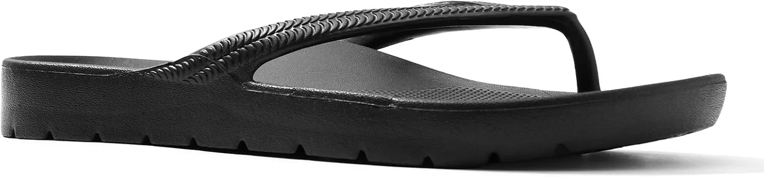 Flip Flops for Women with Arch Support Comfortable Recovery Slide Sandals Slip Resistant Shower Shoes Walking Thong Sandals Lightweight and Soft Footbed Slides Flip Flops