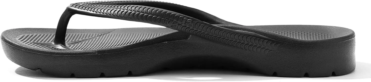 Flip Flops for Women with Arch Support Comfortable Recovery Slide Sandals Slip Resistant Shower Shoes Walking Thong Sandals Lightweight and Soft Footbed Slides Flip Flops