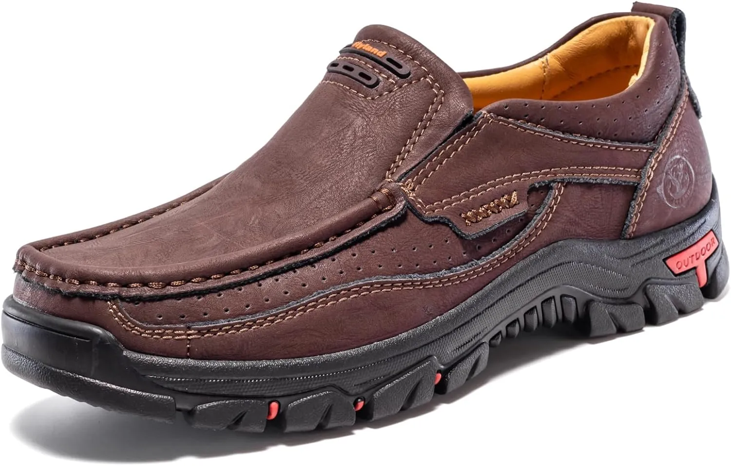 FLYLAND Basic 1.0 Men's Fashion Loafers Vintage Classical Leather Ankle Boots Handmade Chukka Boots Daily Casual Work Office Shoes Driving Shoes