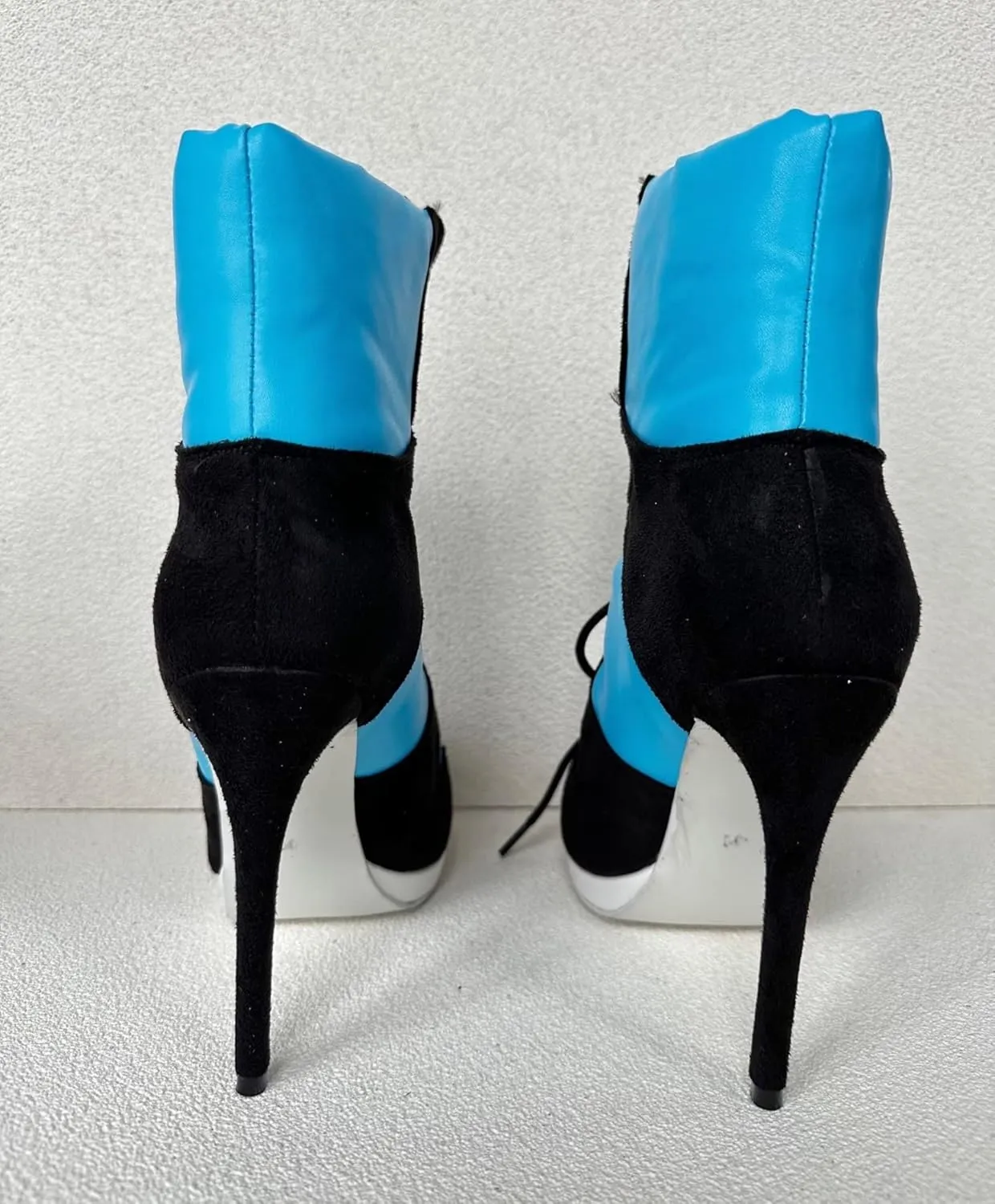 Frankie Hsu Stiletto Sport Basketball High Heeled Ankle Boots, Black Suede Classic White Sneaker Bootie, Big Size Fashion Designer Shoes For Women Men