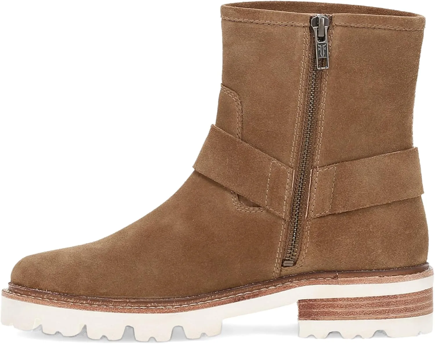 Frye Olivia Harness Short Boots for Women - Soft Leather & Suede, Chunky Heel, EVA Outsole, Versatile Colors