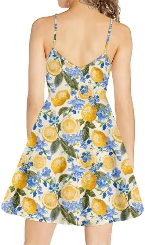 Galaxy Peacock Feather Women's Sleeveless Dresses Aztec Tribal Summer Midi Dress Boho Mandala Spaghetti Strap Dress