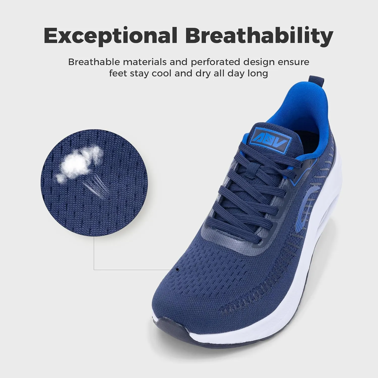 GANNOU Wide Toe Box Shoes for Men Arch Support Walking Shoes Plantar Fasciitis Orthotic Tennis Sneakers