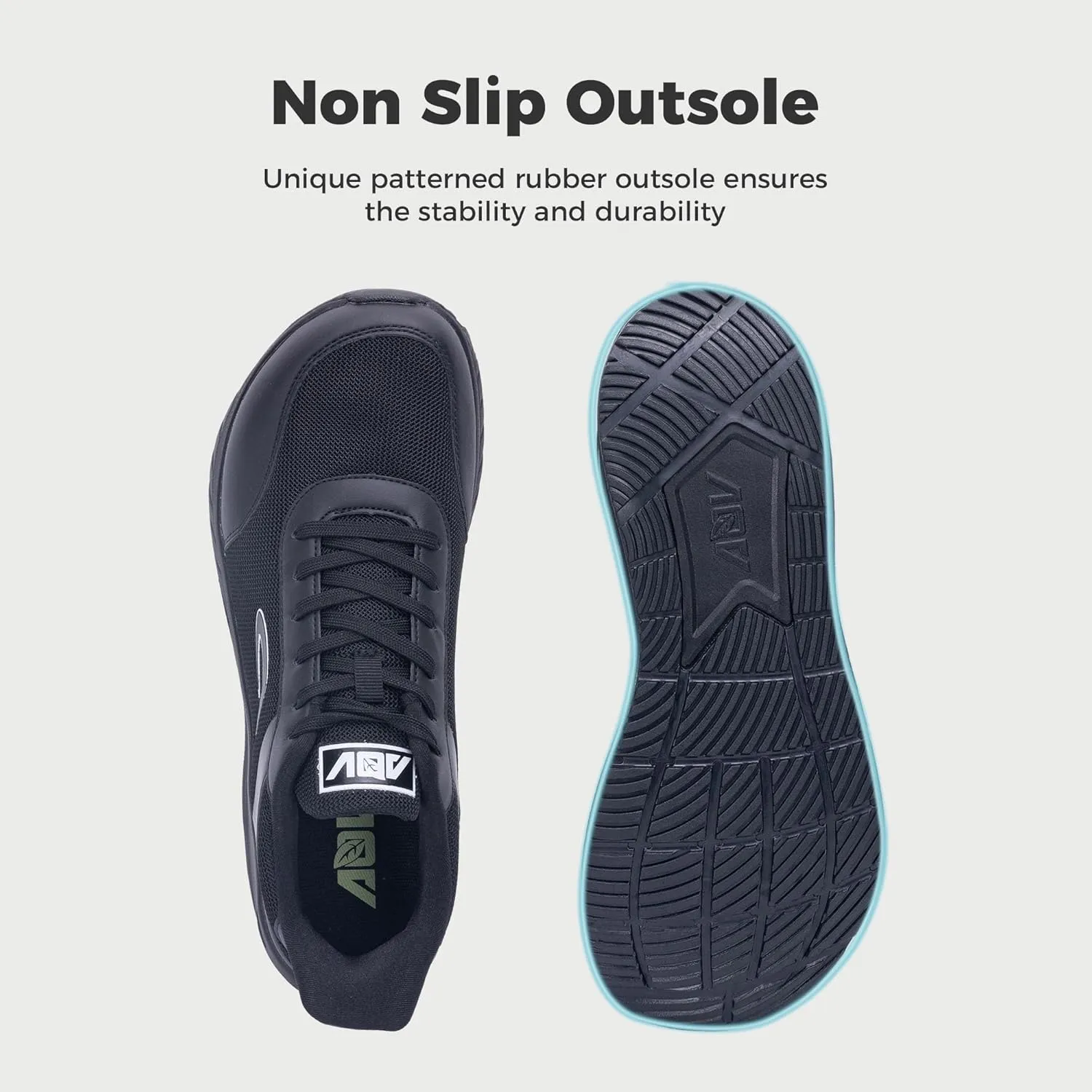 GANNOU Wide Toe Box Shoes for Men Arch Support Walking Shoes Plantar Fasciitis Orthotic Tennis Sneakers
