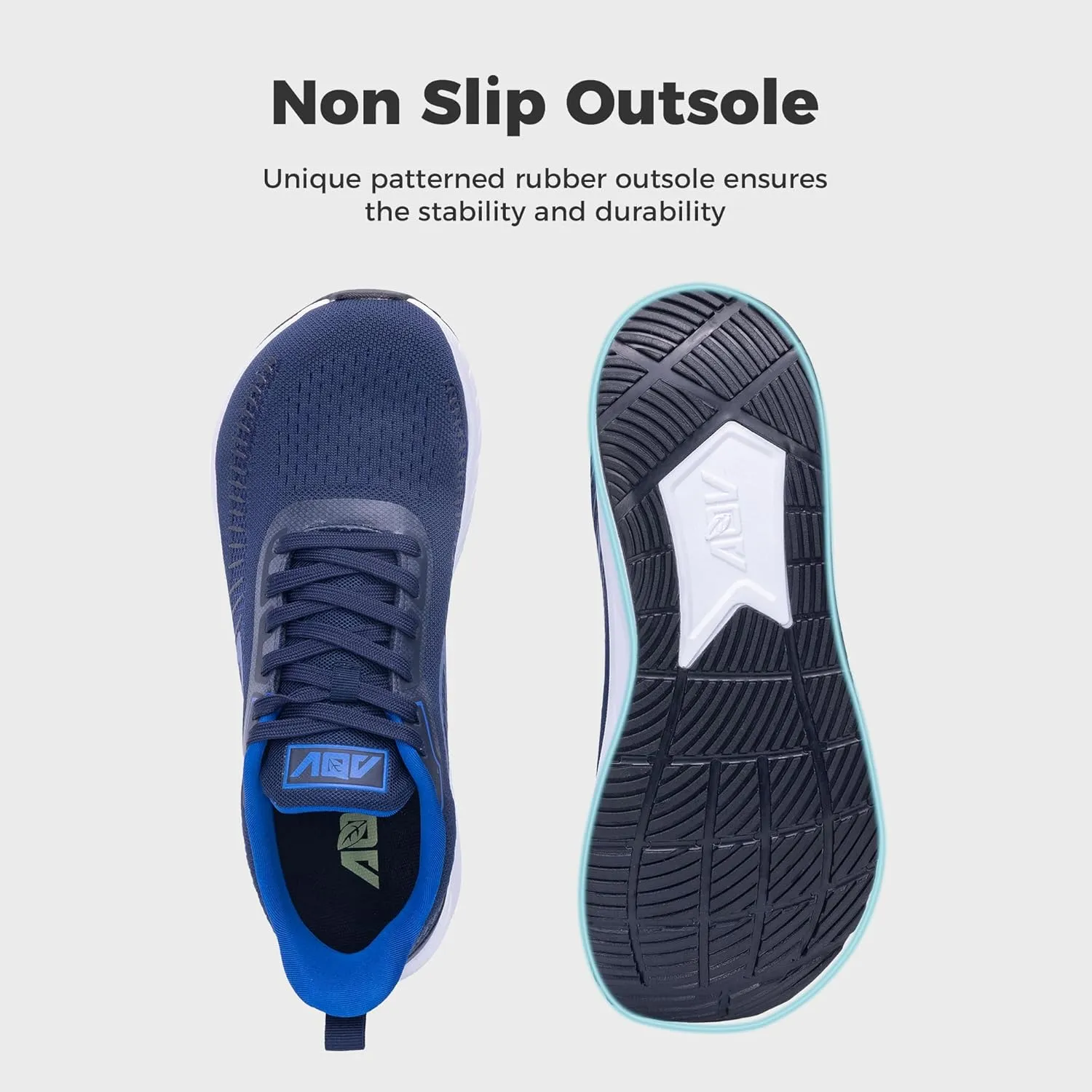 GANNOU Wide Toe Box Shoes for Men Arch Support Walking Shoes Plantar Fasciitis Orthotic Tennis Sneakers