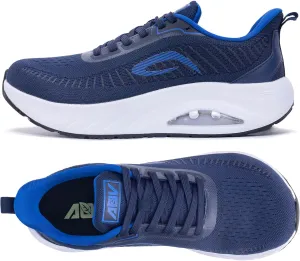 GANNOU Wide Toe Box Shoes for Men Arch Support Walking Shoes Plantar Fasciitis Orthotic Tennis Sneakers