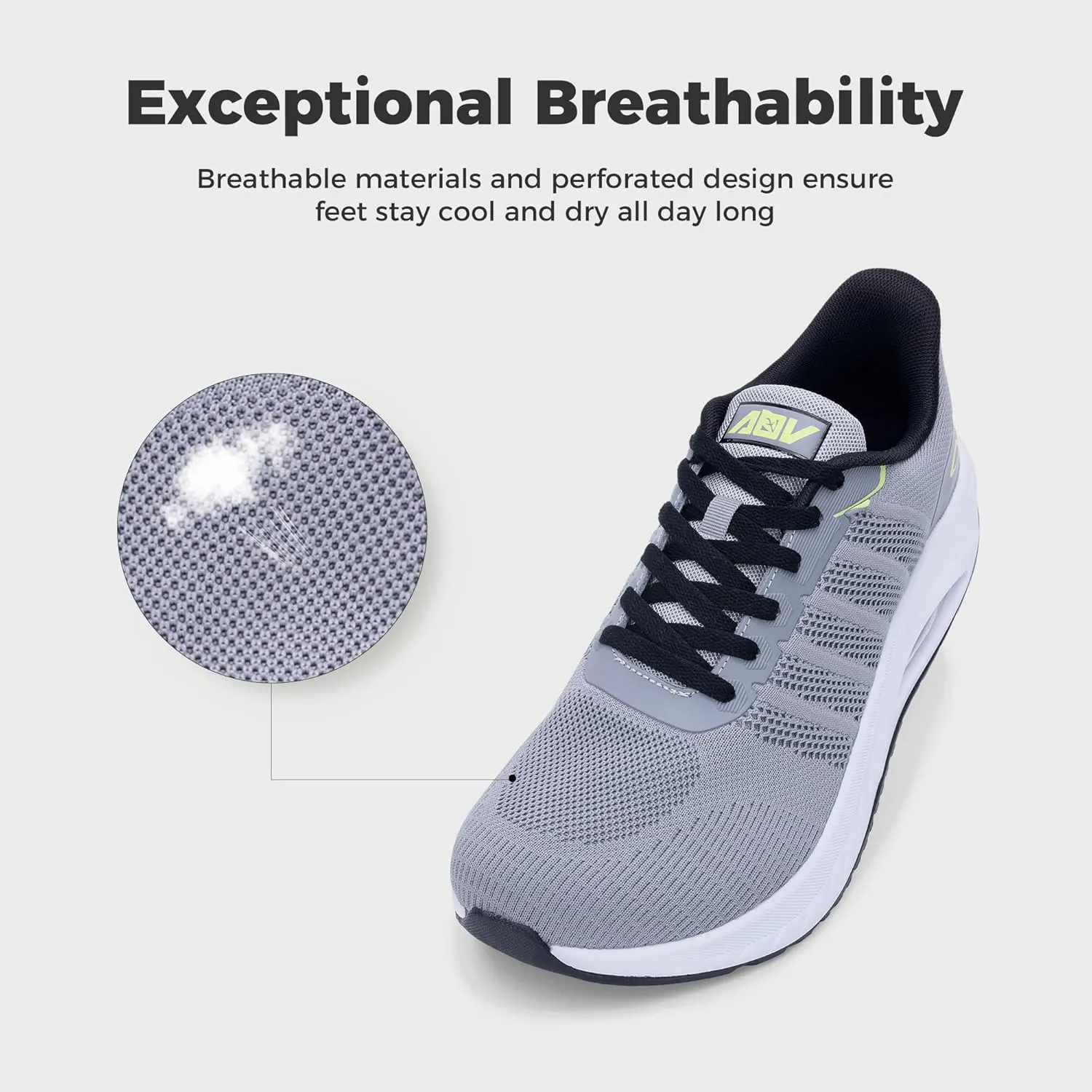 GANNOU Wide Toe Box Shoes for Men Arch Support Walking Shoes Plantar Fasciitis Orthotic Tennis Sneakers