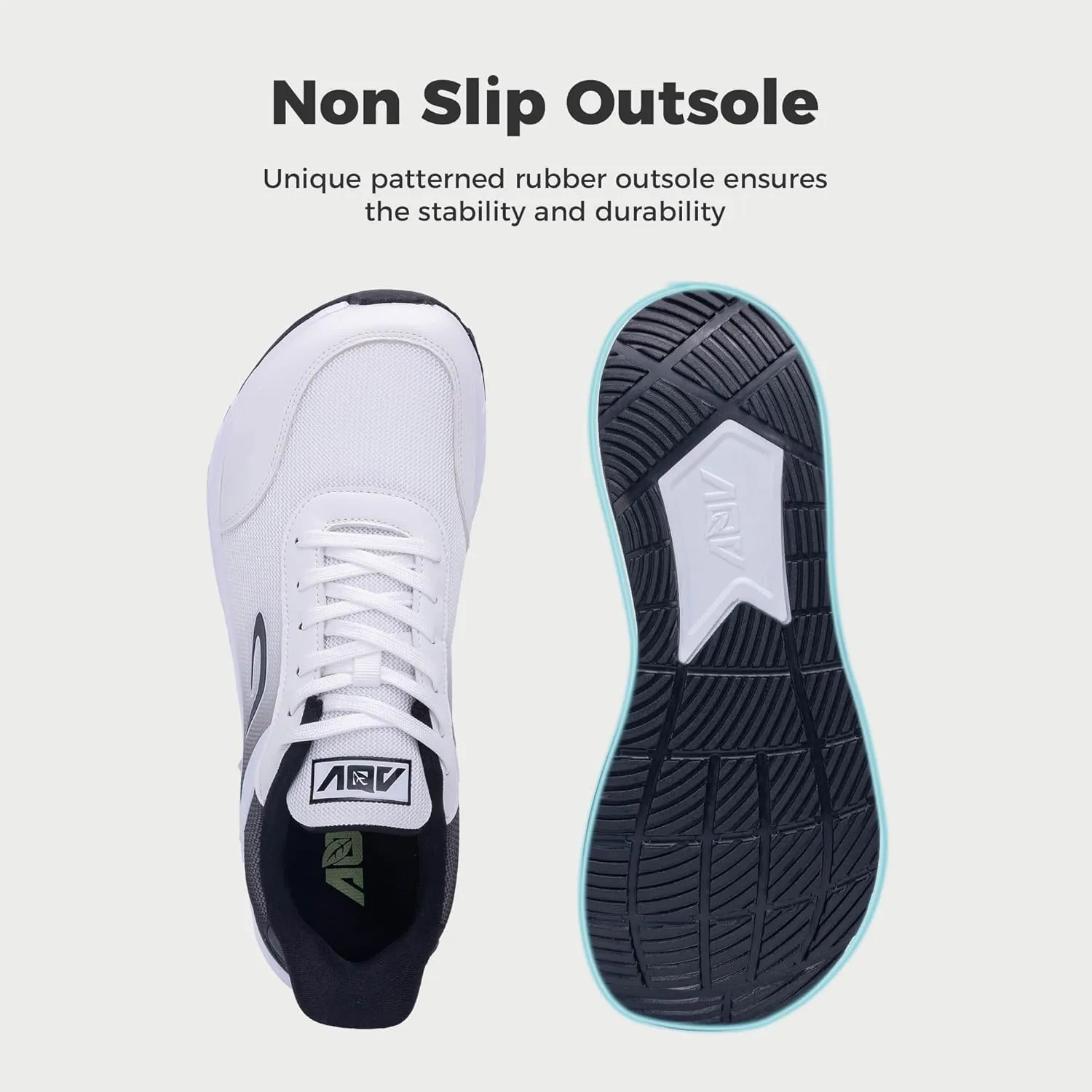 GANNOU Wide Toe Box Shoes for Men Arch Support Walking Shoes Plantar Fasciitis Orthotic Tennis Sneakers