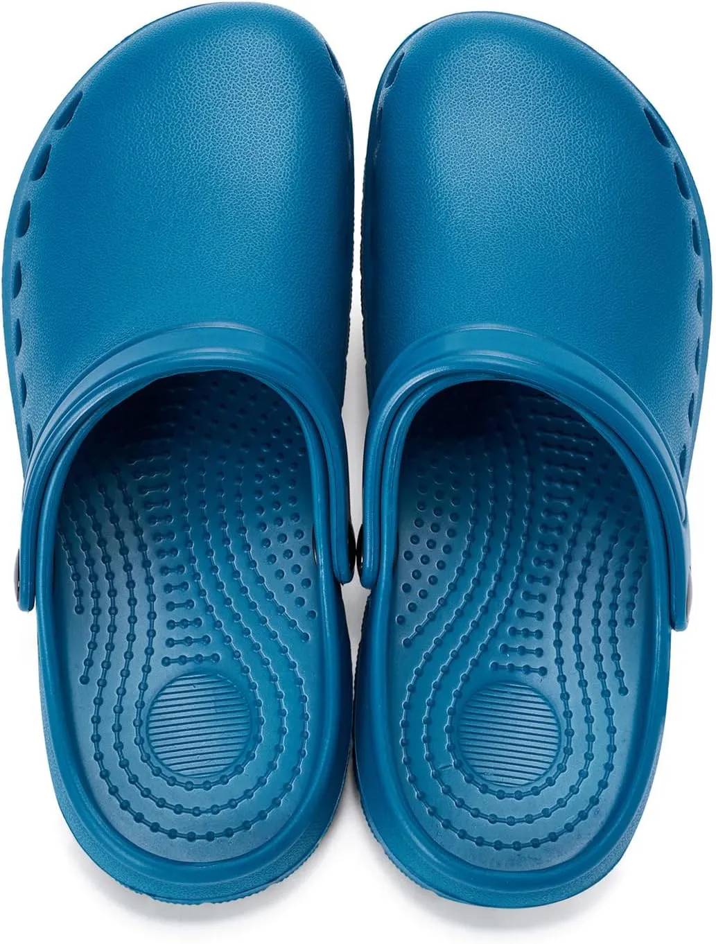 Gentle Arch Support Work Clogs Breathable Non Slip Shoes for Chef Nurse Garden Comfortable, Slip-on Lightweight Bistro Mules