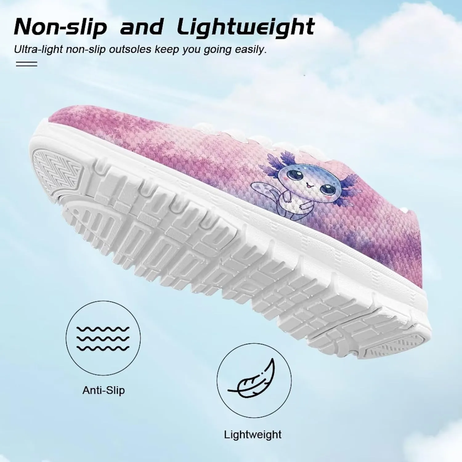 Girls Running Shoes Cute Kids Athletic Shoes Cartoon Animals Sneakers