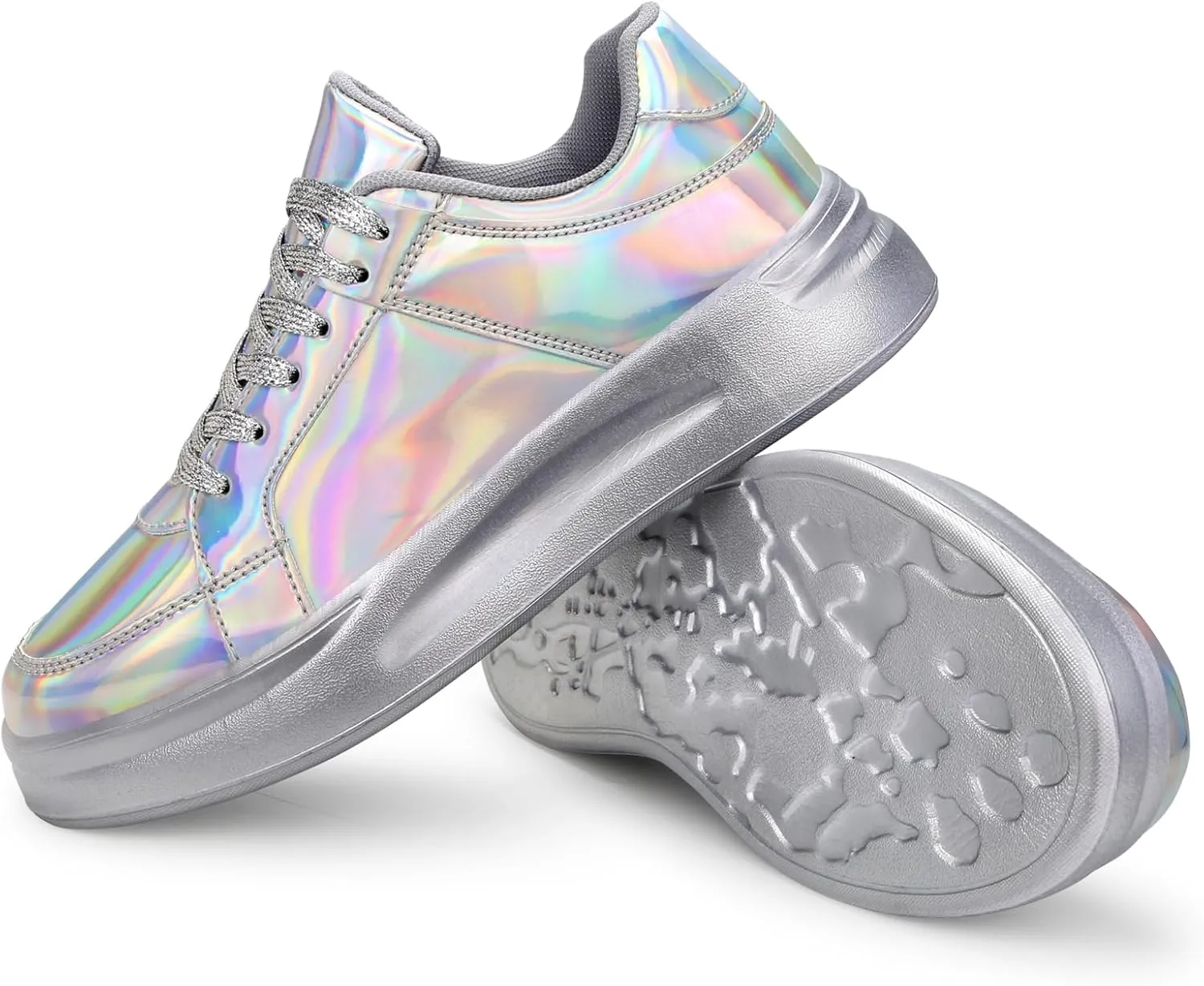 Glitter Sneakers for Women - Sparkly Bling Sequin Sneakers for Wedding, Party & Casual Wear