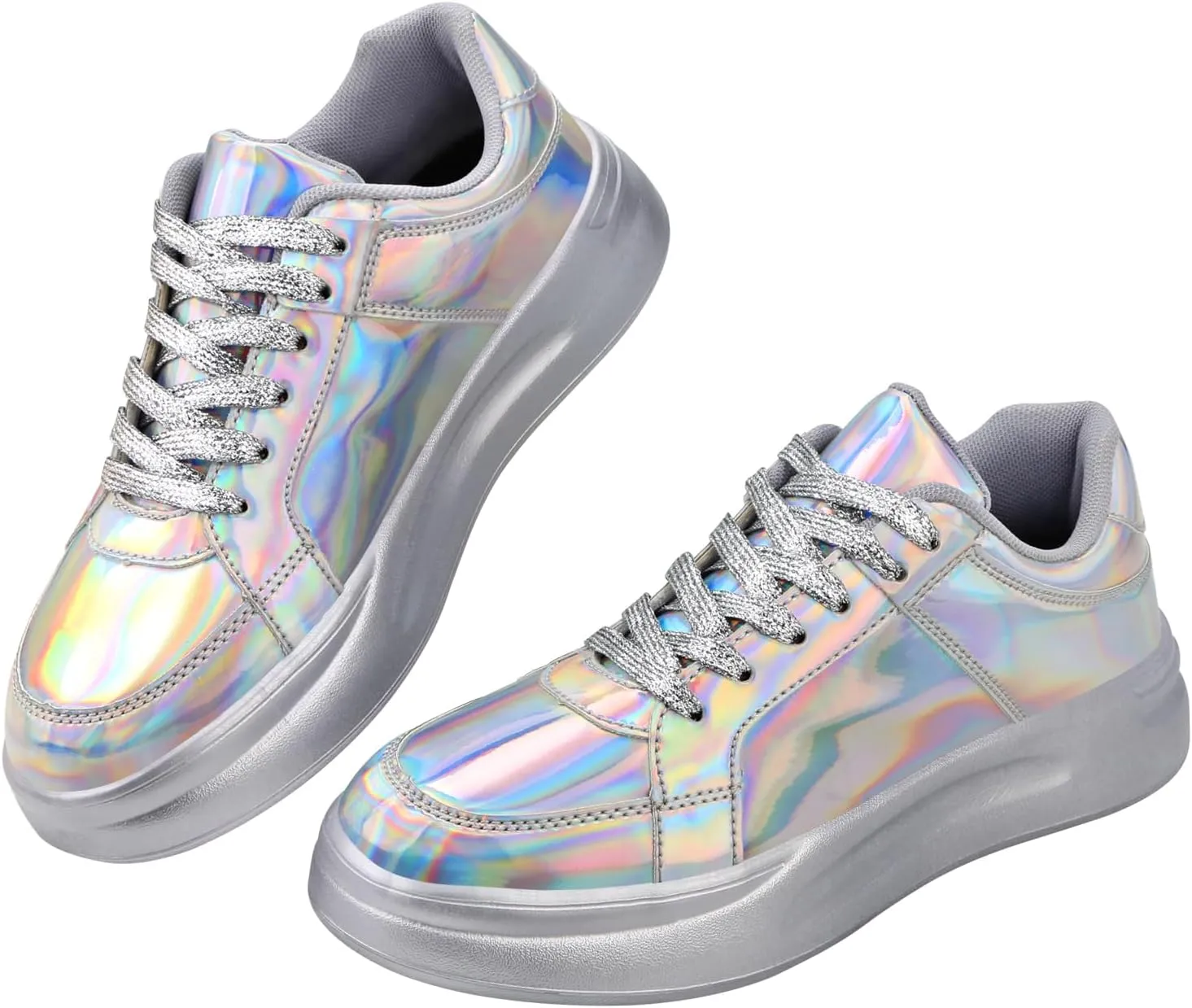 Glitter Sneakers for Women - Sparkly Bling Sequin Sneakers for Wedding, Party & Casual Wear