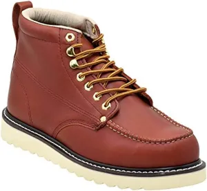 Golden Fox Men's Premium Leather Soft Toe Light Weight Industrial Construction Moc Work Boots Insulated