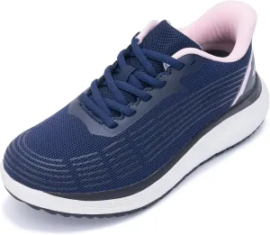 GOOBON Womens Walking Shoes Arch Support Plantar Fasciitis Sneakers Orthotic Tennis Shoes