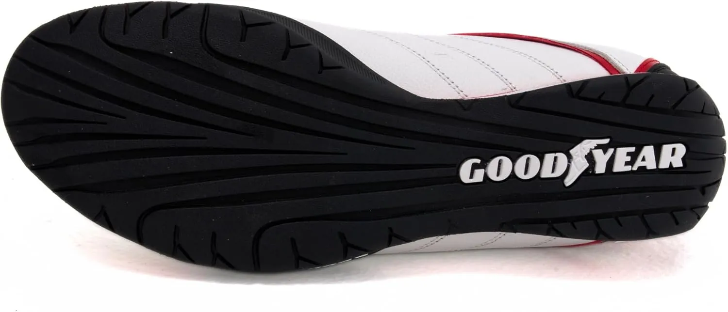Goodyear Mens Ori Racer Sneakers – Hendrick Motorsports Low-Top Lace Up Performance Sneakers, Leather & Mesh Lining