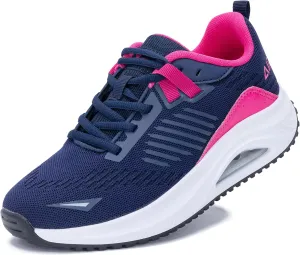 Gyeice Women's Air Walking Shoes Arch Support Orthotic Breathable Tennis Sneakers for Plantar Fasciitis Pain Relief US 5.5-11
