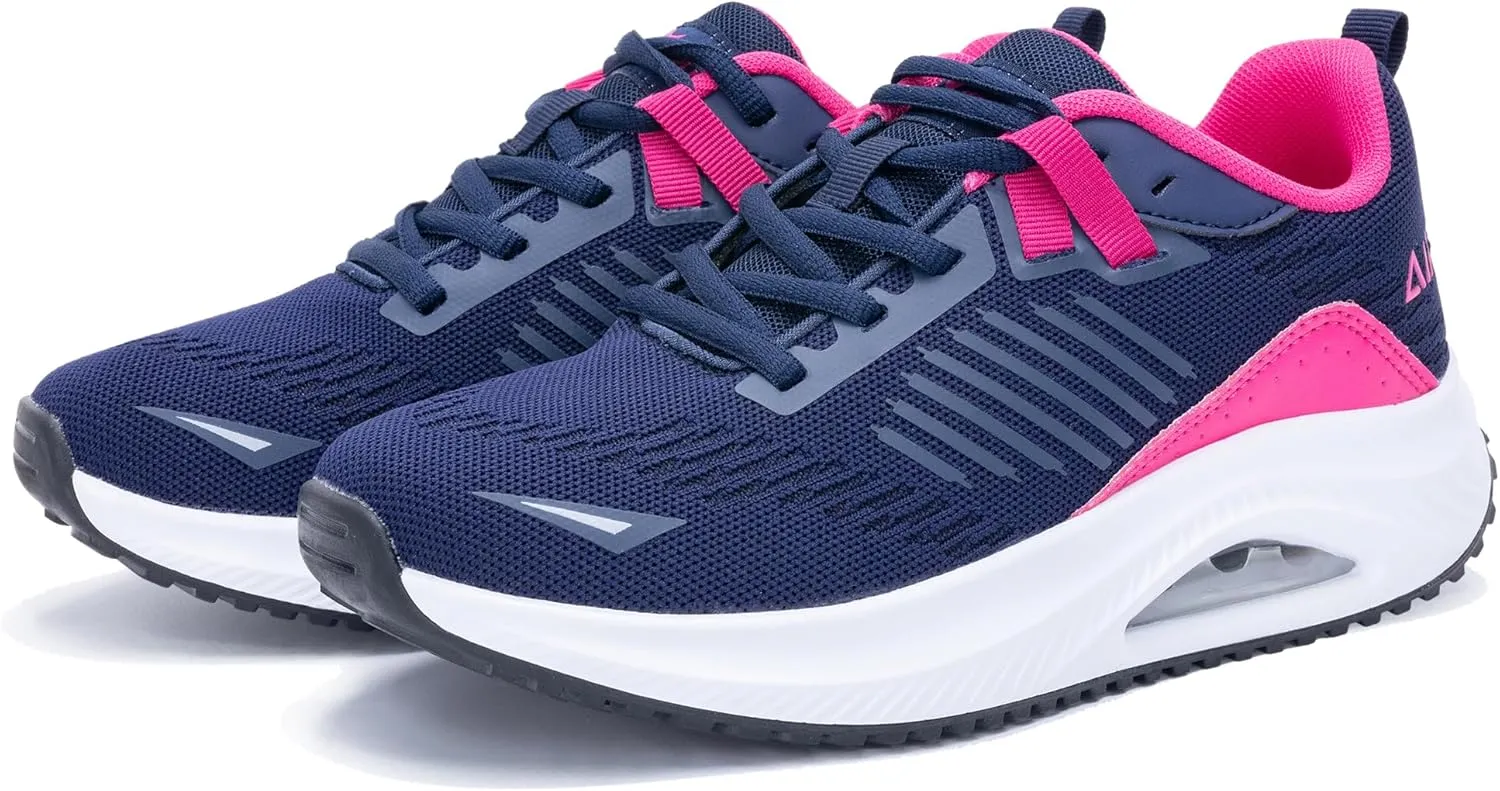 Gyeice Women's Air Walking Shoes Arch Support Orthotic Breathable Tennis Sneakers for Plantar Fasciitis Pain Relief US 5.5-11