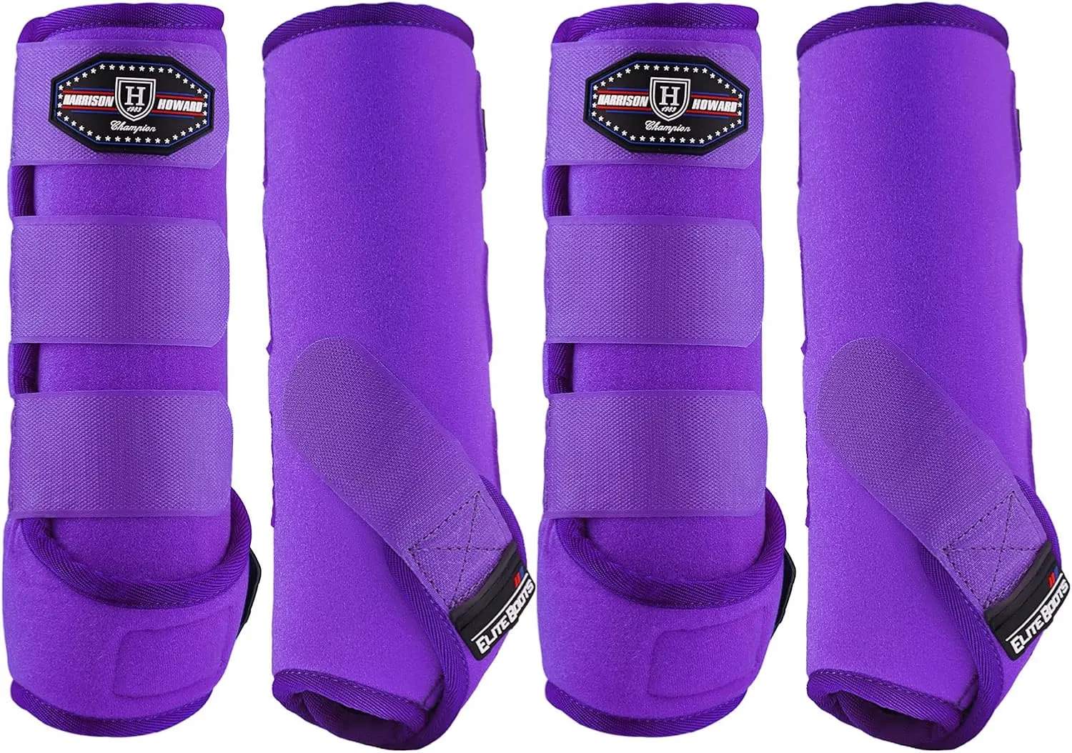 Harrison Howard Horse Sport Medicine Front Shock-Absorbing Boots All-Round Lower Limb Protection & Support Sport Boots Athletic Boots Perfect for Endurance Training and Performance Regal Purple M