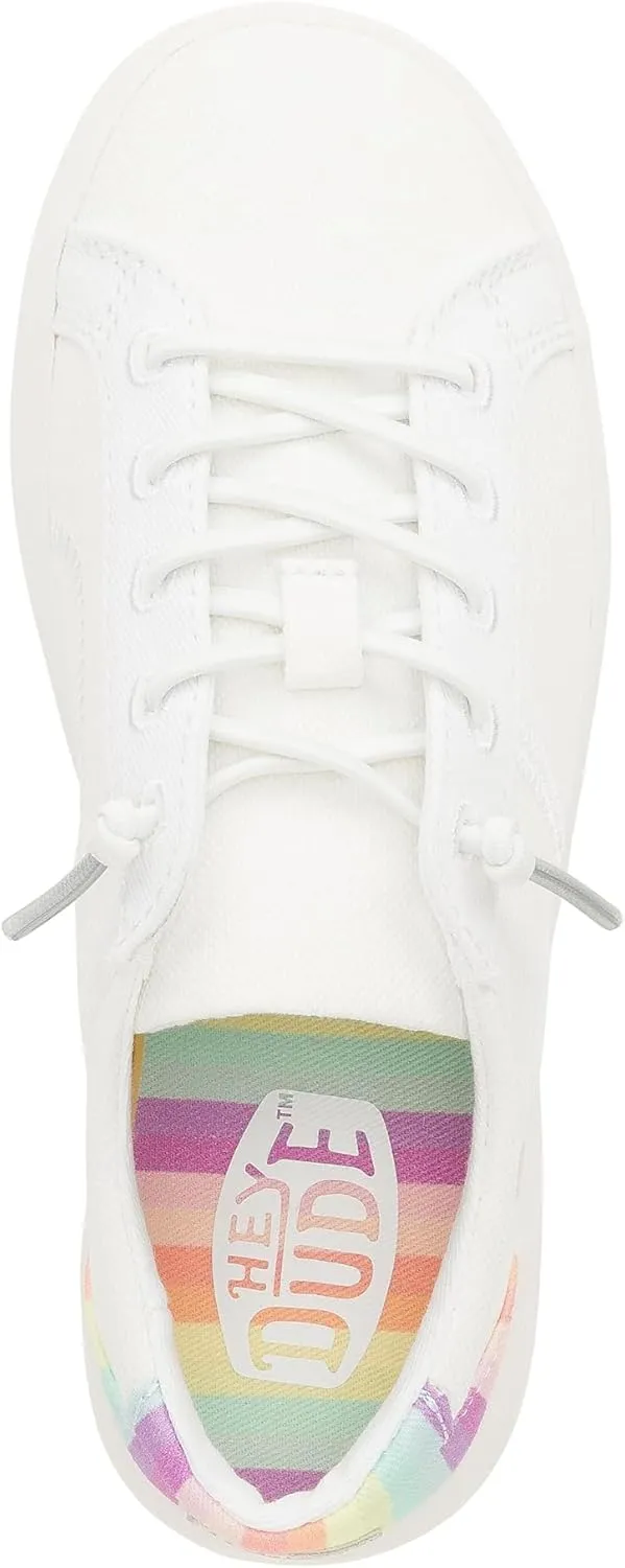 Hey Dude Kids Karina Sparkle (Little Kid/Big Kid) - Sneakers for Kids - Canvas Upper - Cotton Lining