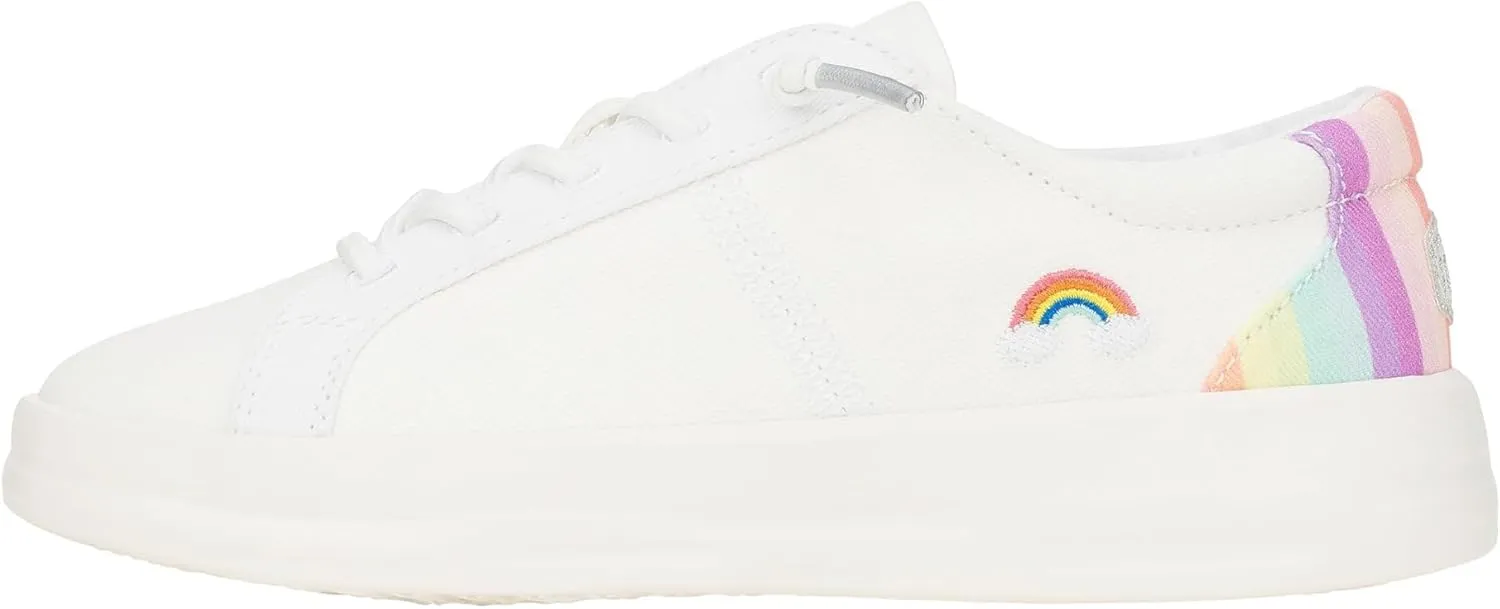Hey Dude Kids Karina Sparkle (Little Kid/Big Kid) - Sneakers for Kids - Canvas Upper - Cotton Lining