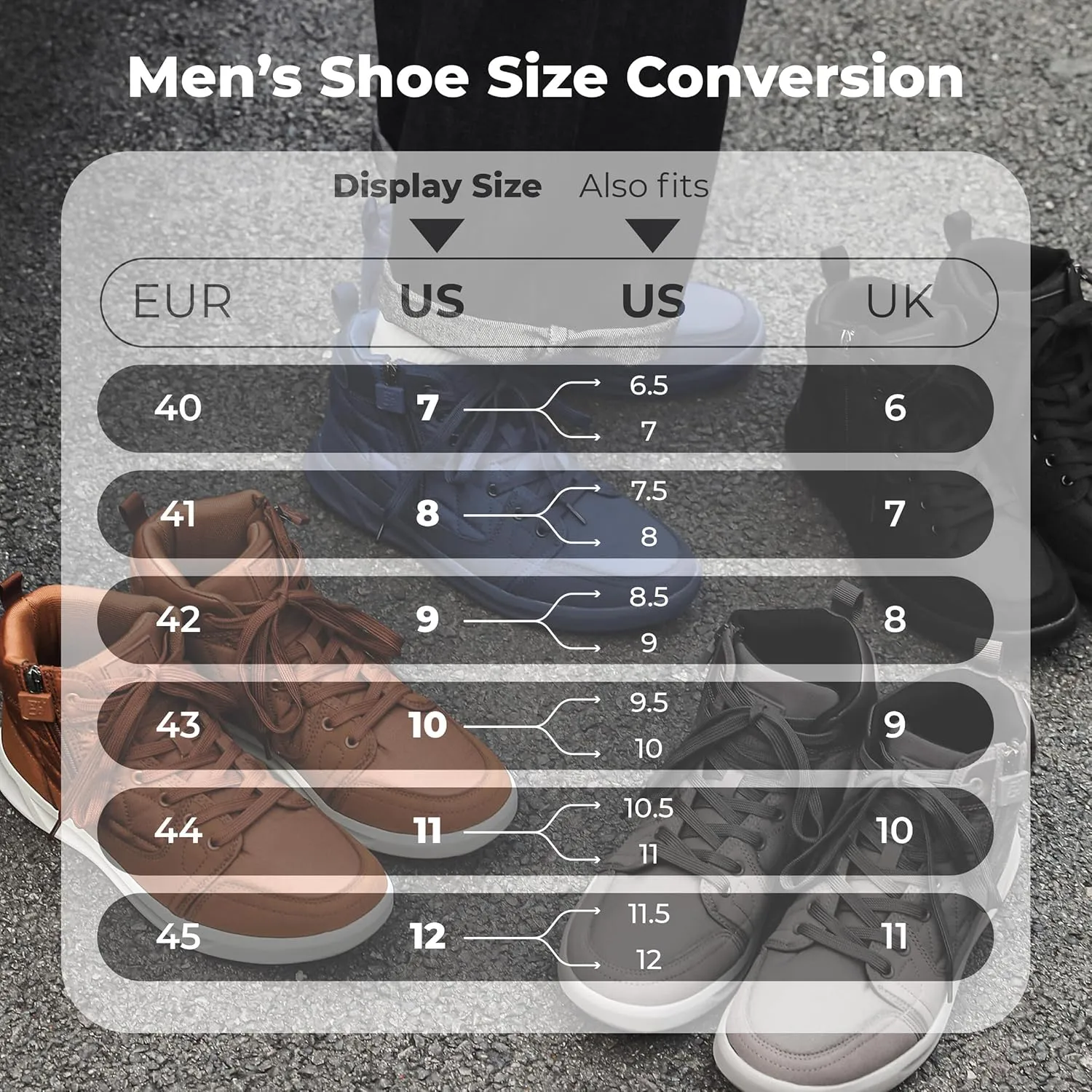 High-Top Men’s Casual Shoes - Genuine Microfiber Suede Boots with Side Zipper, Lightweight Flexible Sole, Well-Cushioned Breathable and Removable Insoles
