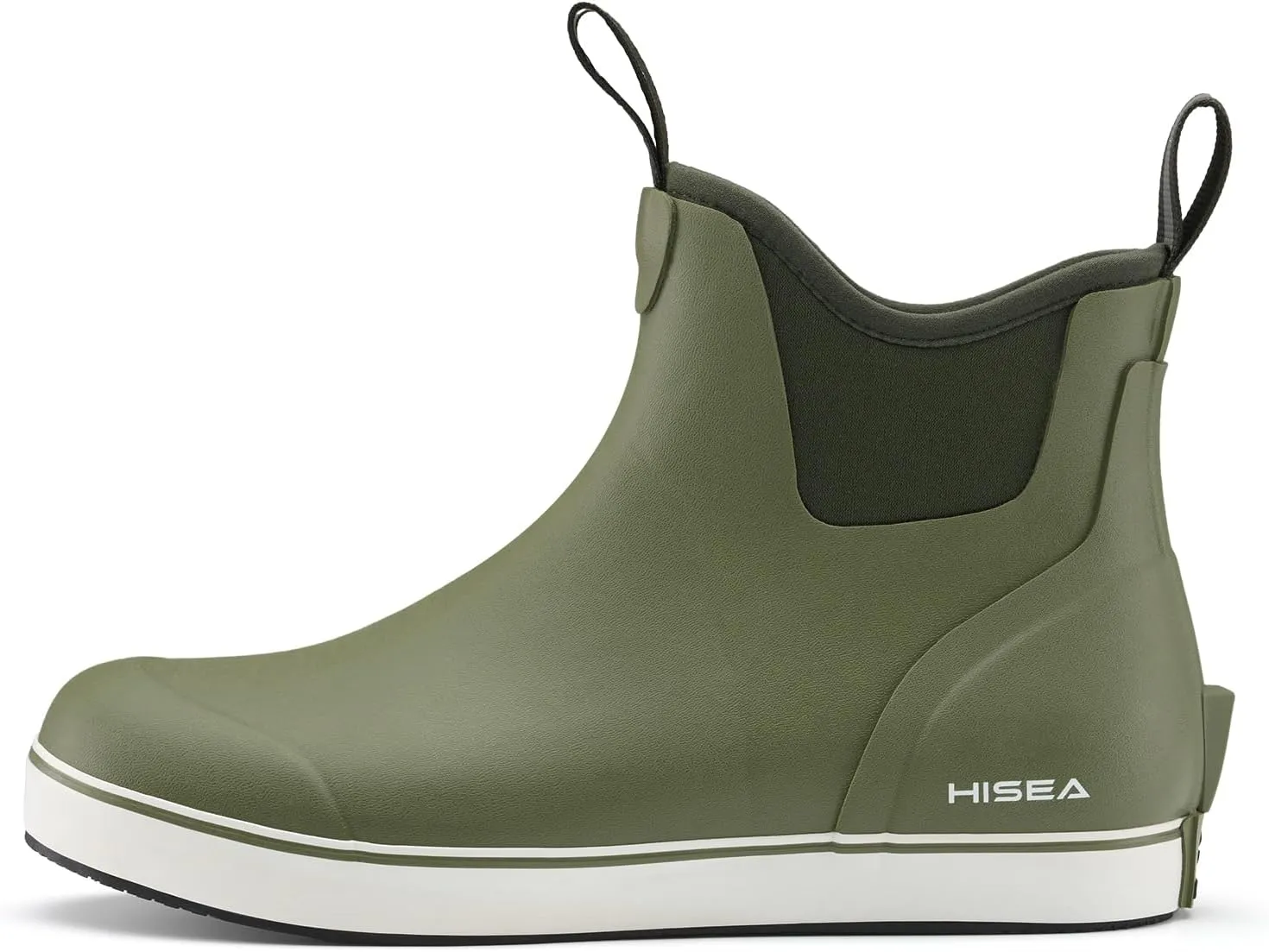 HISEA Women's Ankle Rain Boots, Rubber Fishing Deck Boots, Garden Boots for Women Waterproof