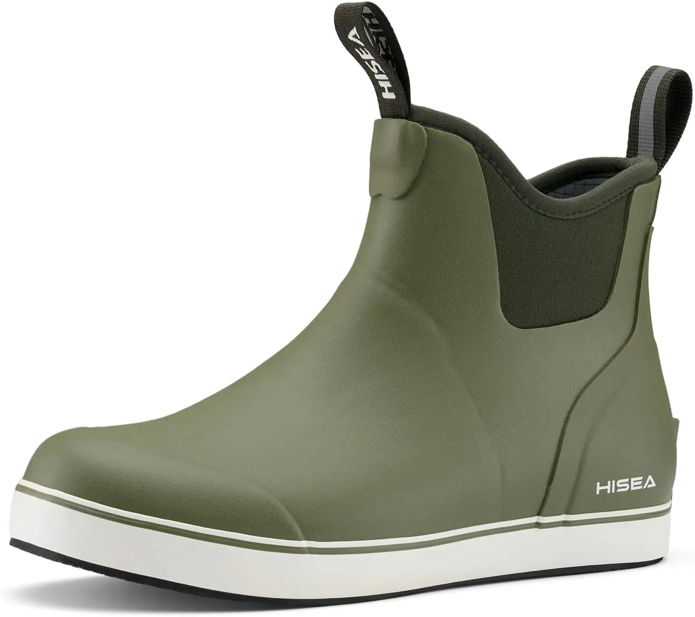 HISEA Women's Ankle Rain Boots, Rubber Fishing Deck Boots, Garden Boots for Women Waterproof