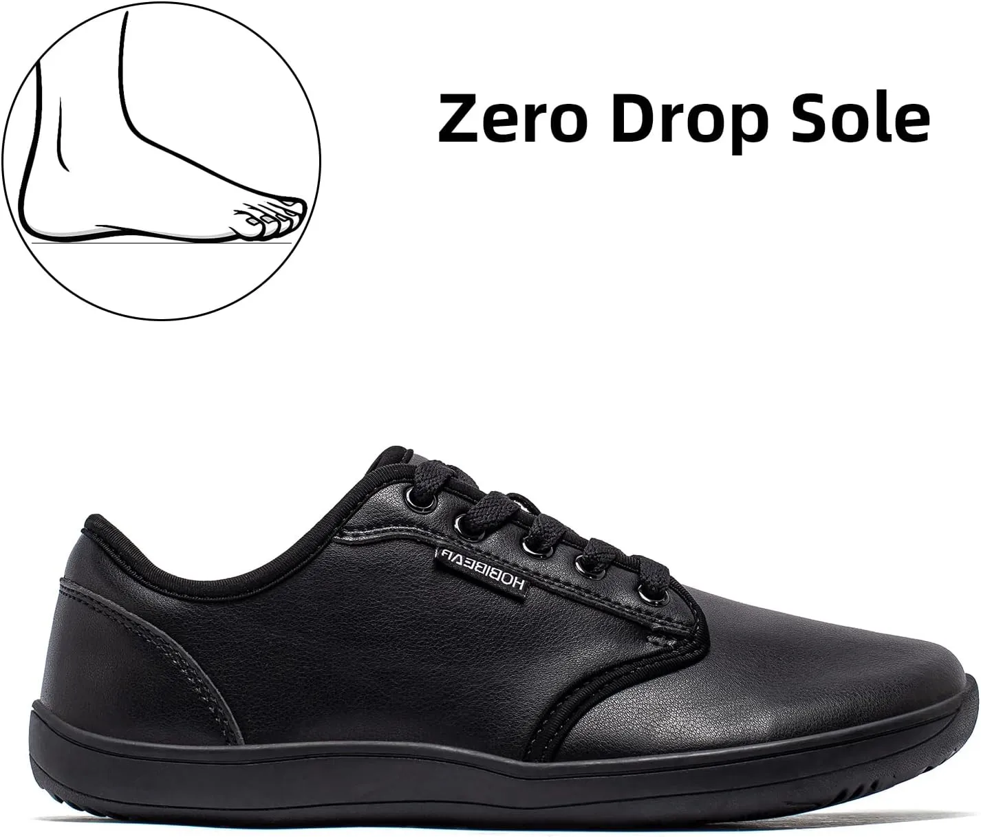 HOBIBEAR Unisex Wide Barefoot Shoes for Mens Womens Minimalist Zero Drop Shoes Sneakers