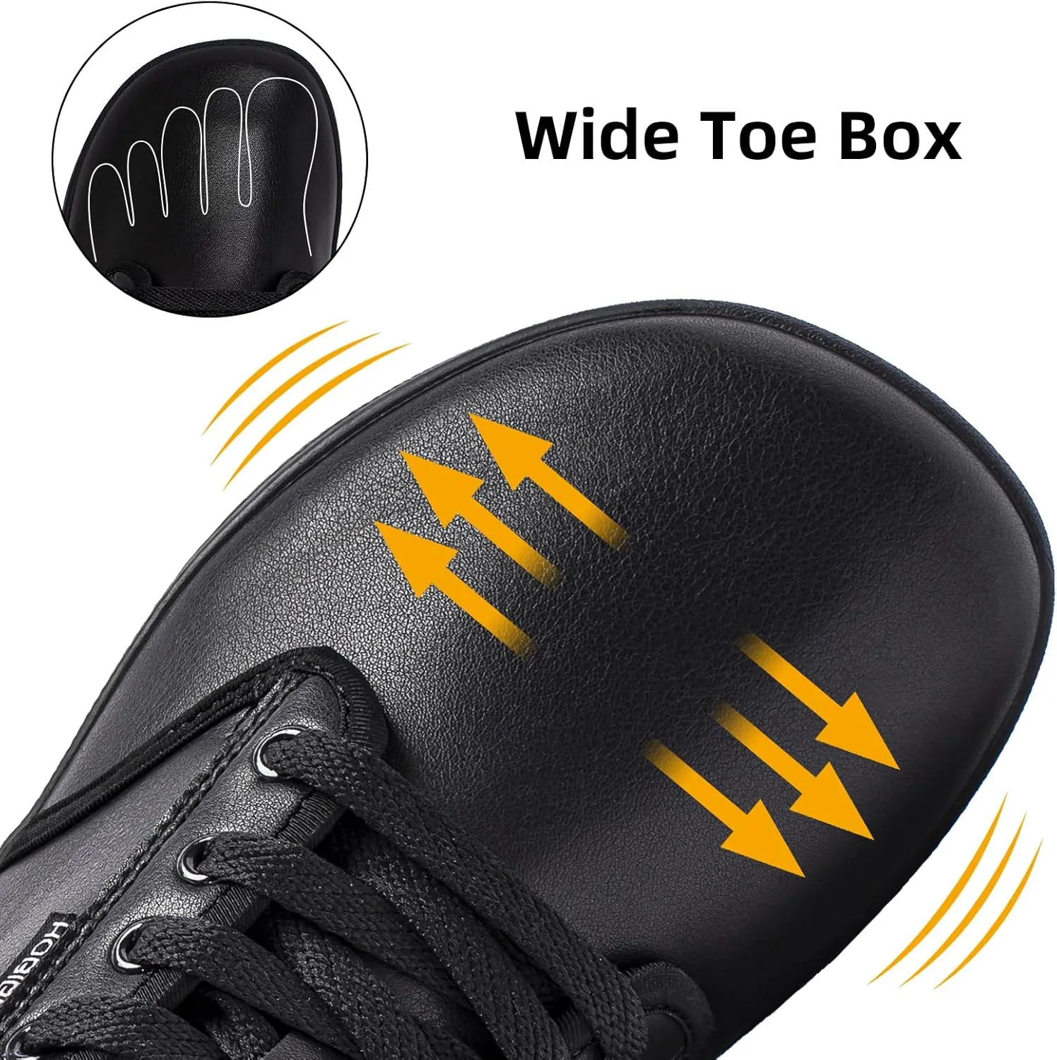 HOBIBEAR Unisex Wide Barefoot Shoes for Mens Womens Minimalist Zero Drop Shoes Sneakers