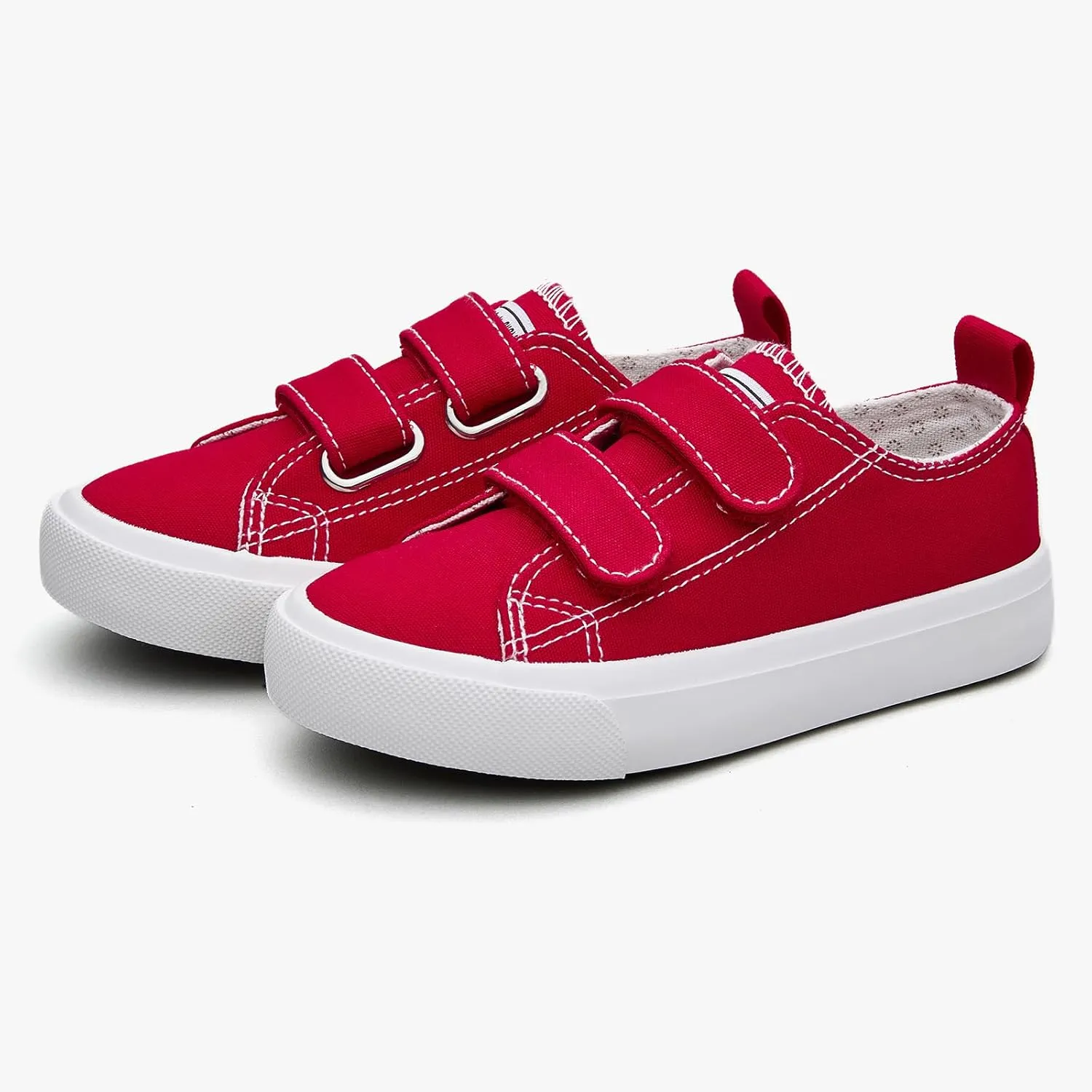 Hook Loop Canvas Sneakers for Girls and Boys Soft Fashion Shoes