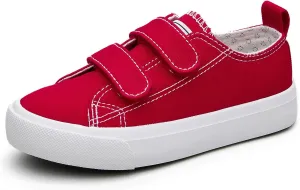 Hook Loop Canvas Sneakers for Girls and Boys Soft Fashion Shoes