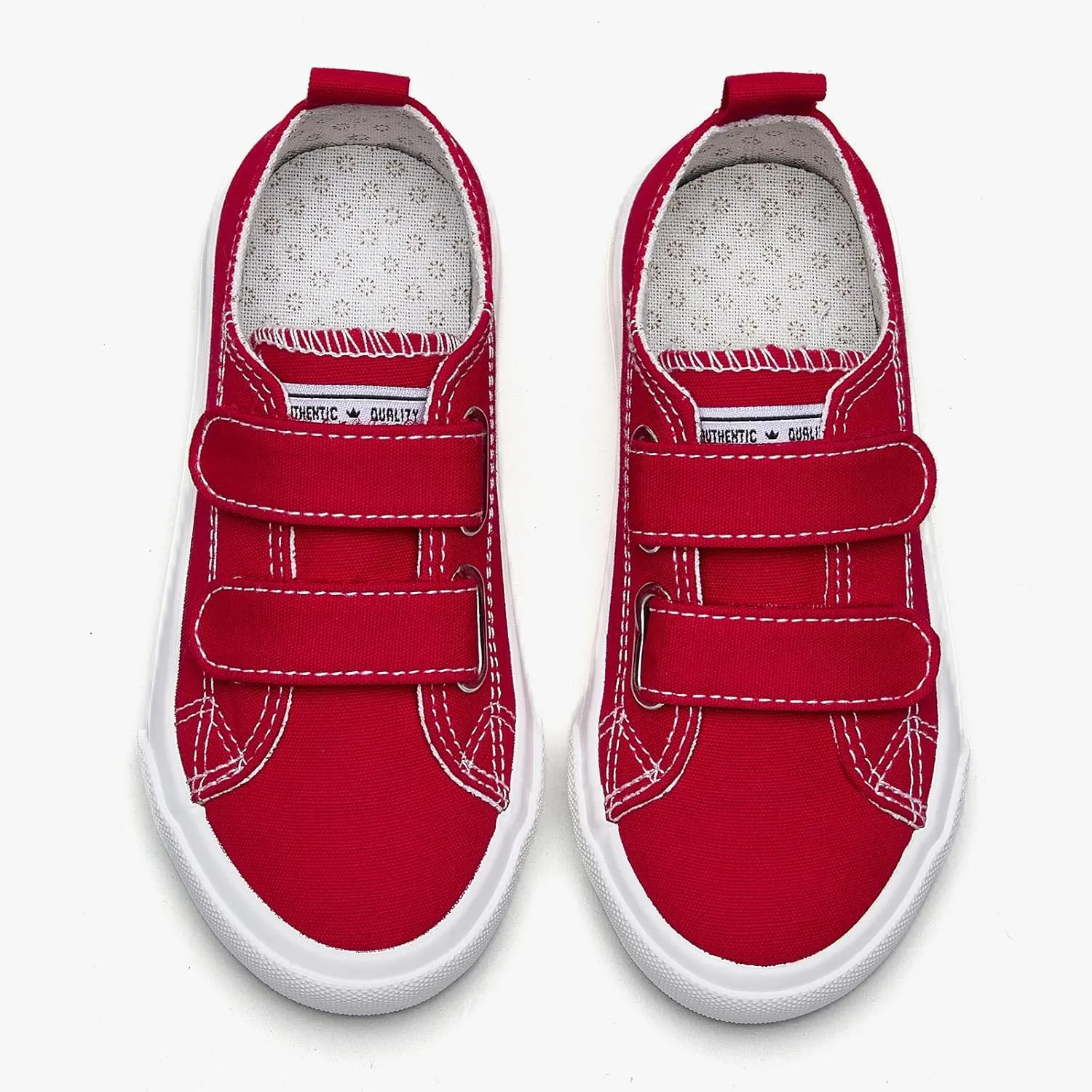 Hook Loop Canvas Sneakers for Girls and Boys Soft Fashion Shoes
