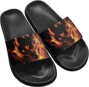 House Slippers Women Mens Comfortable Cloud Sandals Indoor Outdoor Eva Foam Foot Slip On Spa Shower Shoes Size 5-12.5 Black Sole