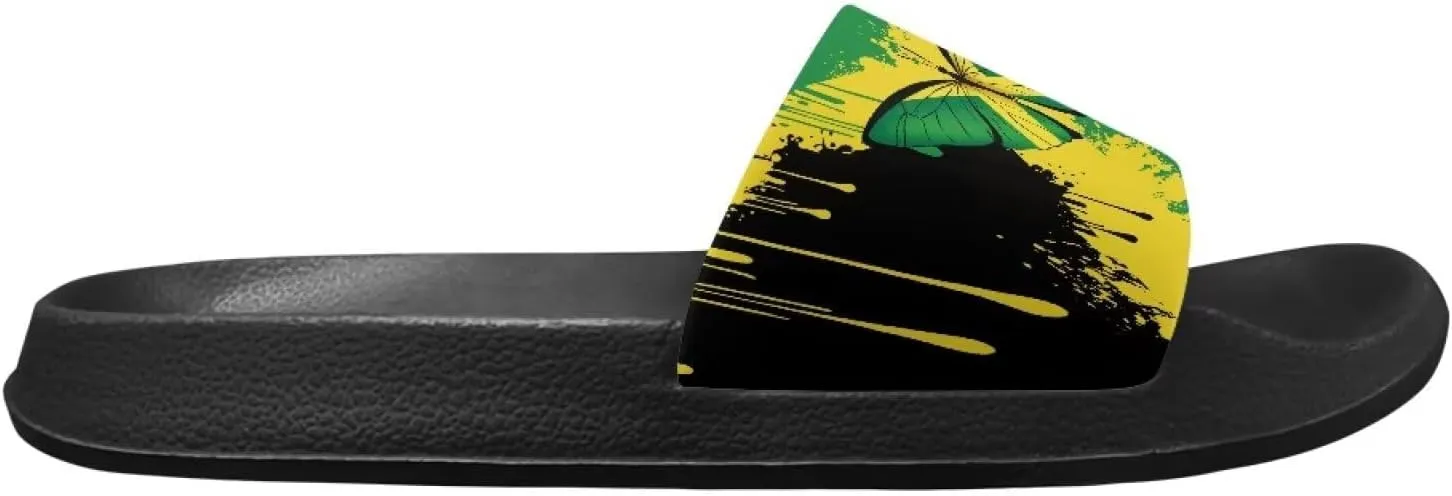 House Slippers Women Mens Comfortable Cloud Sandals Indoor Outdoor Eva Foam Foot Slip On Spa Shower Shoes Size 5-12.5 Black Sole