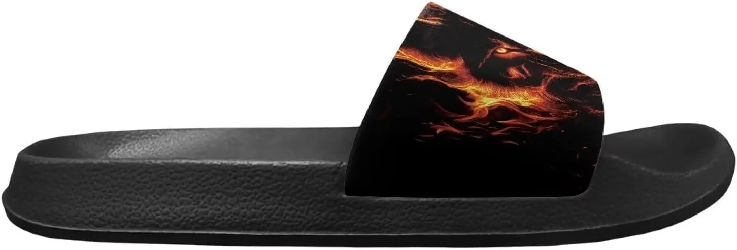 House Slippers Women Mens Comfortable Cloud Sandals Indoor Outdoor Eva Foam Foot Slip On Spa Shower Shoes Size 5-12.5 Black Sole