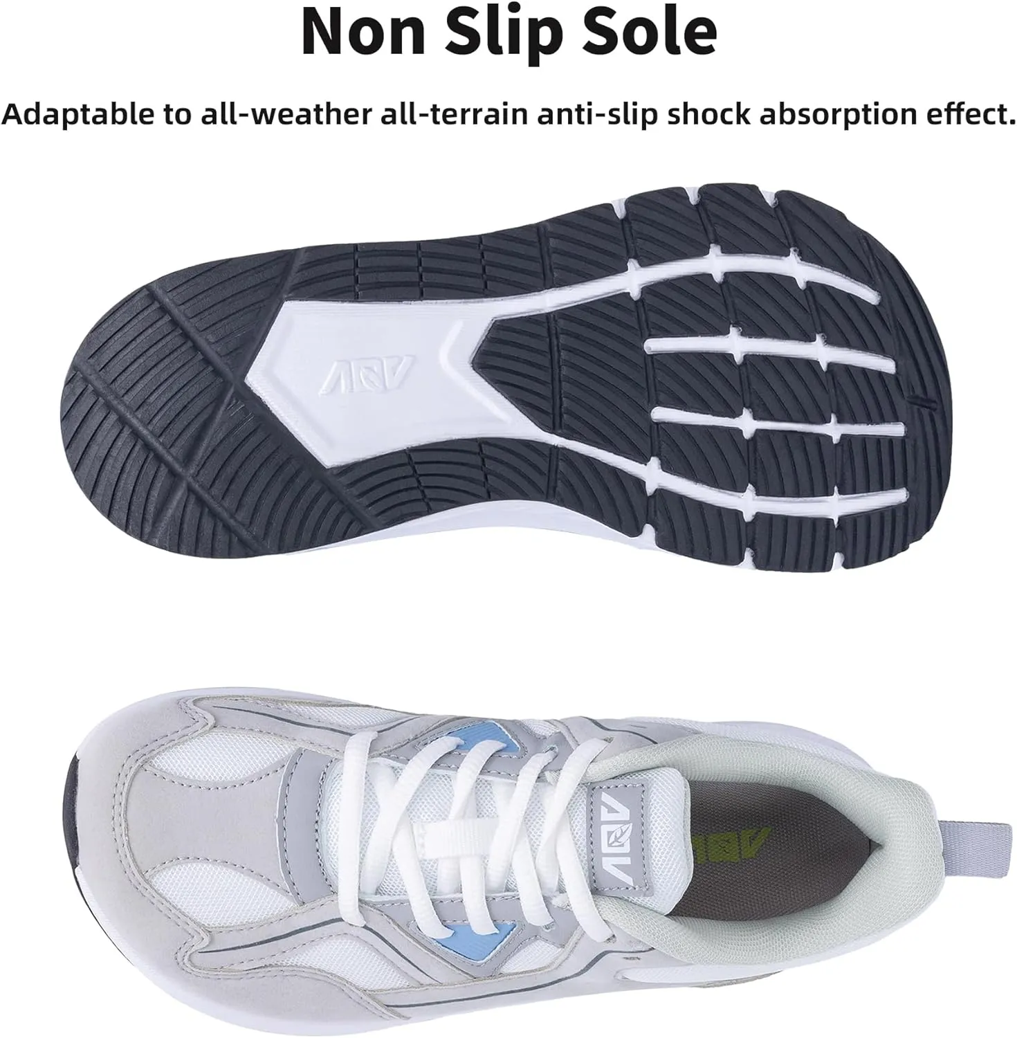 IIV Wide Toe Box Shoes for Women | Arch Support Walking Tennis Sneakers | Orthotic Shoes for Bunions, Plantar Fasciitis