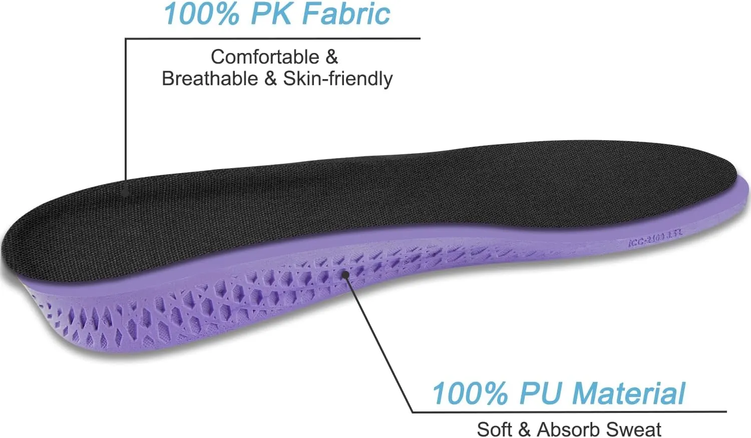Insoles for Vans Shoes, Replacement Inserts for Men and Women's Skate Sneakers, Cushioned Inner Soles for Comfort and Foot Pain Relief