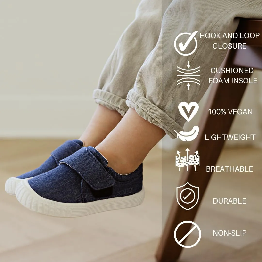Jack & Lily Comfy Knit Slip-On Sneakers for Babies, Toddlers, and Kids – Lightweight, Non-Slip Rubber Sole Sneakers with Air-Cushioned EVA Insoles – Ideal Walking Shoes for Everyday Fun