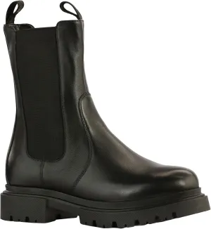 JATAREA Ankle Boots for Women - Stylish Leather with Block Heel Chelsea - Comfortable & Easy Wear Womens Bootie - Cushioned Insole for Comfort - Fashionable and Versatile Design - ALO