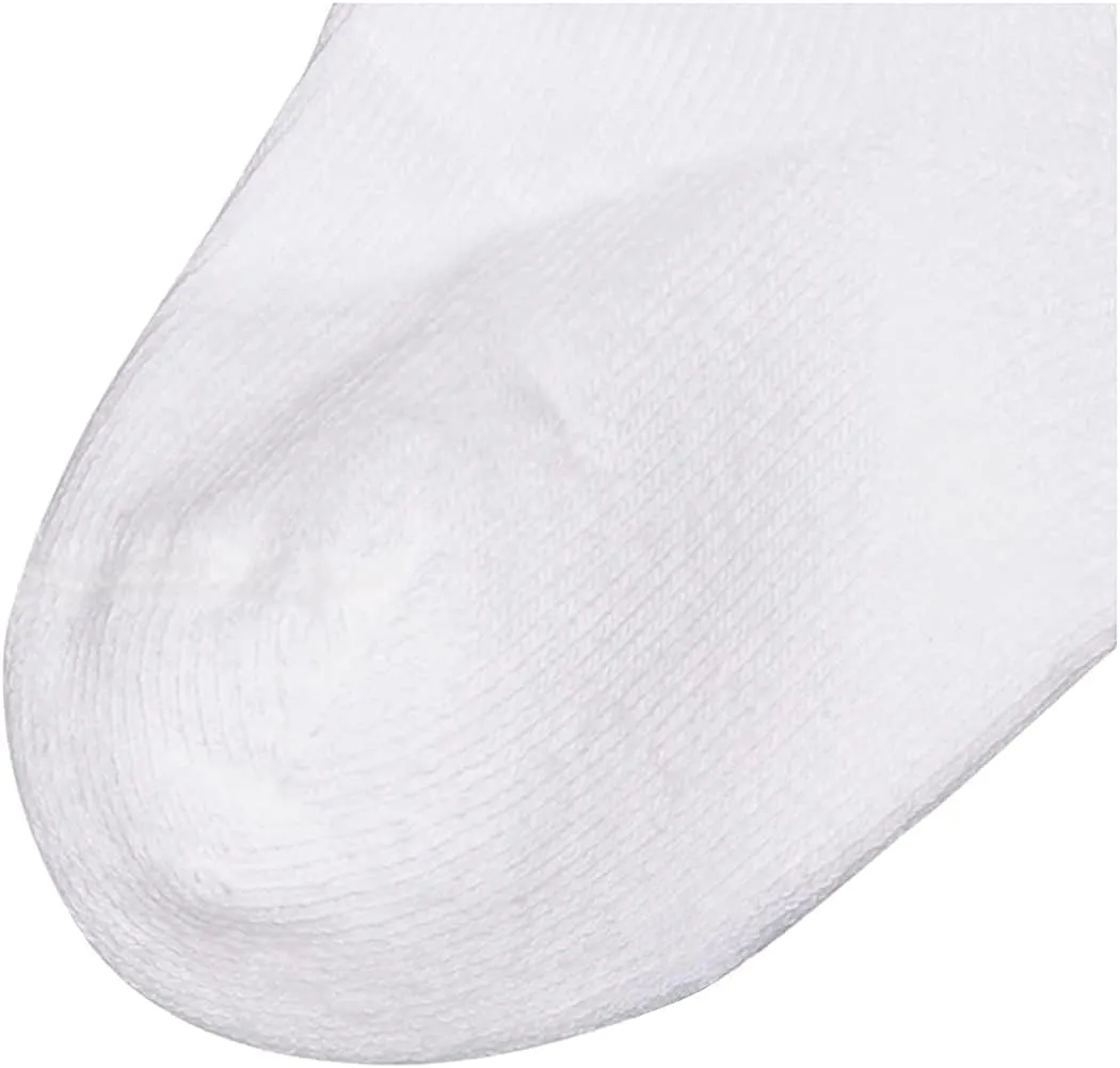 Jefferies Socks Boys Girls School Uniform Seamless Half Cushion Quarter Sport Socks 9 Pair Pack