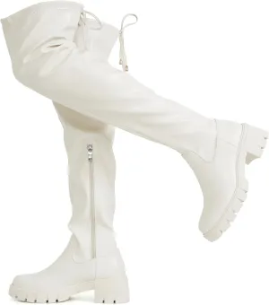 Jeossy Women's 990 Over The Knee High Boots Platform Thigh High Boots Round Toe Long Boots for Women