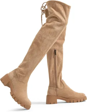Jeossy Women's 990 Over The Knee High Boots Platform Thigh High Round Toe Long Boots
